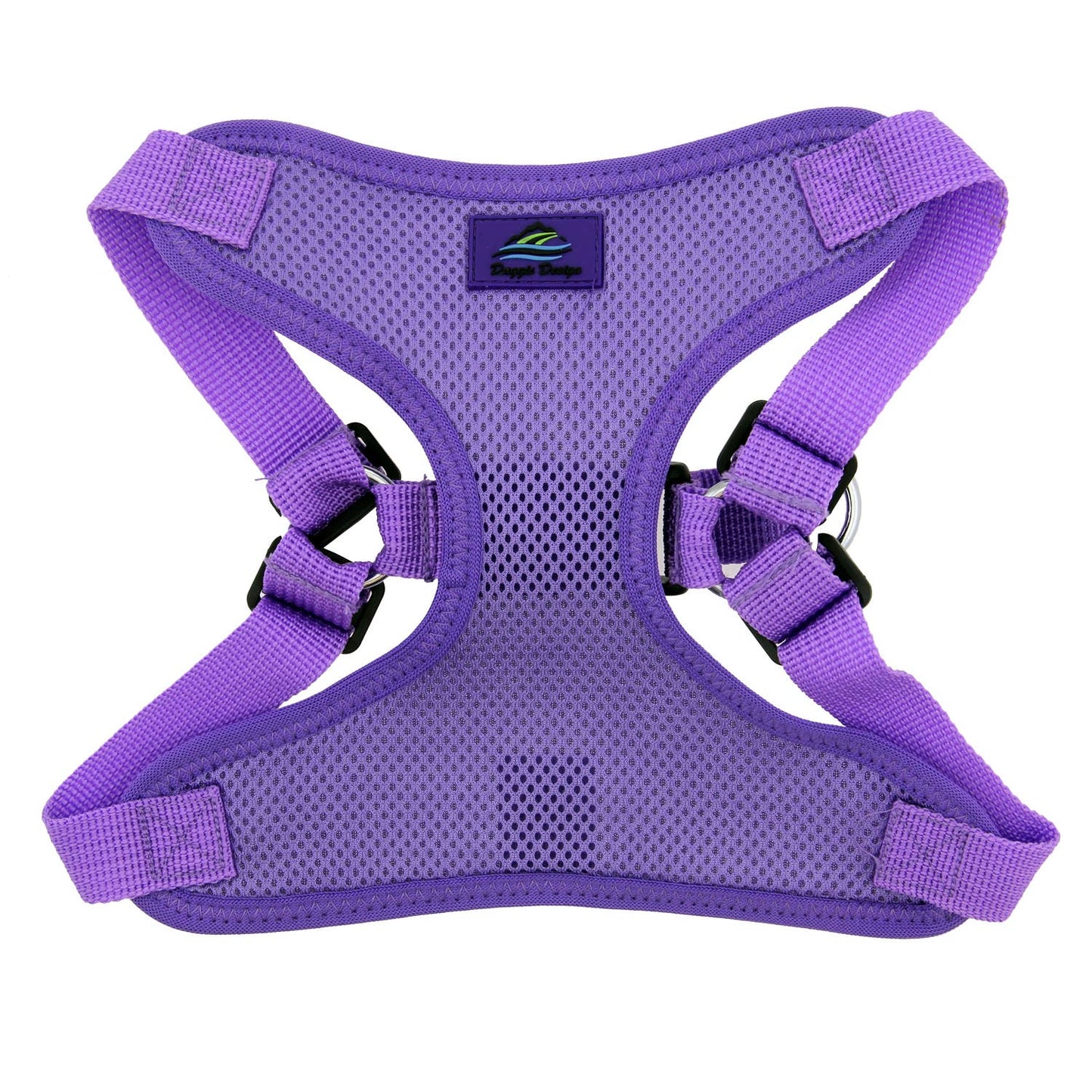 Wrap & Snap Choke Free Dog Harness - Paisley Purple