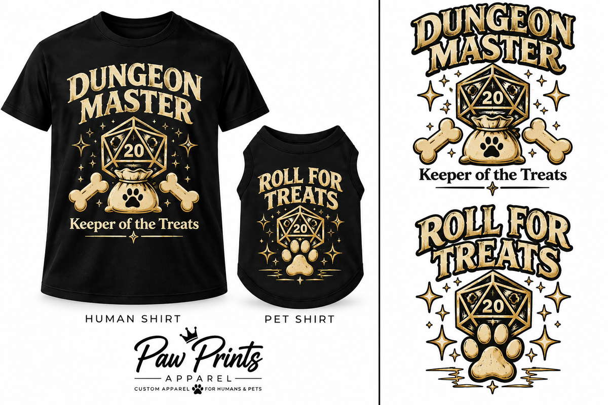 Roll For Treats - Human & Pet Shirt