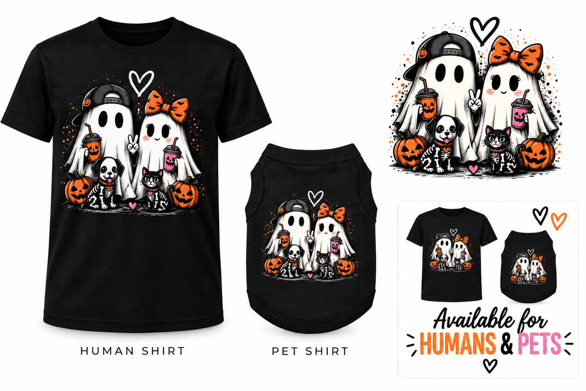 Spooky Crew – Matching Human & Pet Shirt