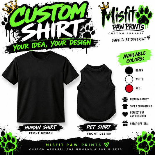 Custom Shirt – Front + Back Design