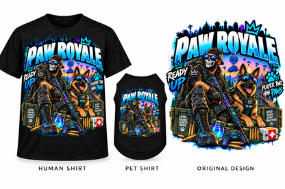 Paw Royale – Human & Pet Shirt