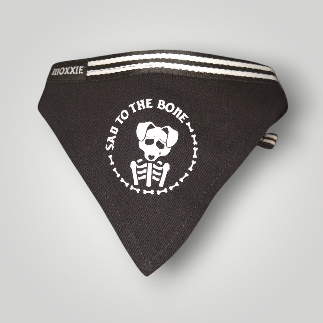 Sad to the Bone Adjustable Pet Bandana